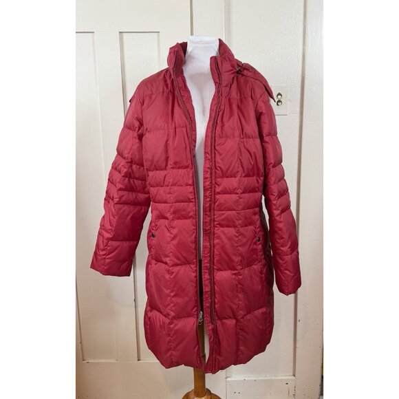 Eddie Bauer Women's Hooded Jacket Red Goose Down Parka Womens XXL 2X Gorp Winter - Picture 2 of 10